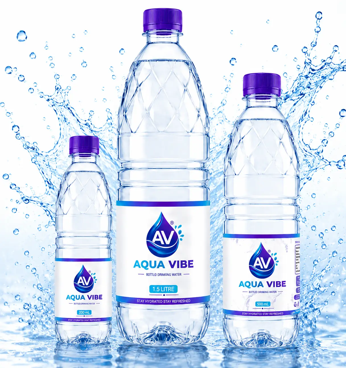 Aqua Vibe Drinking Water Bottles