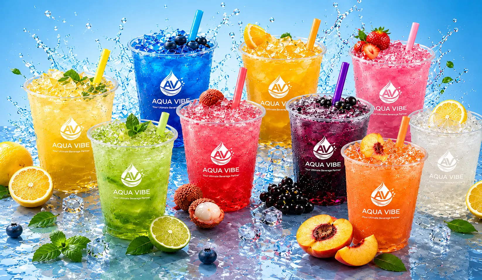Aqua Vibe Sodas Collection